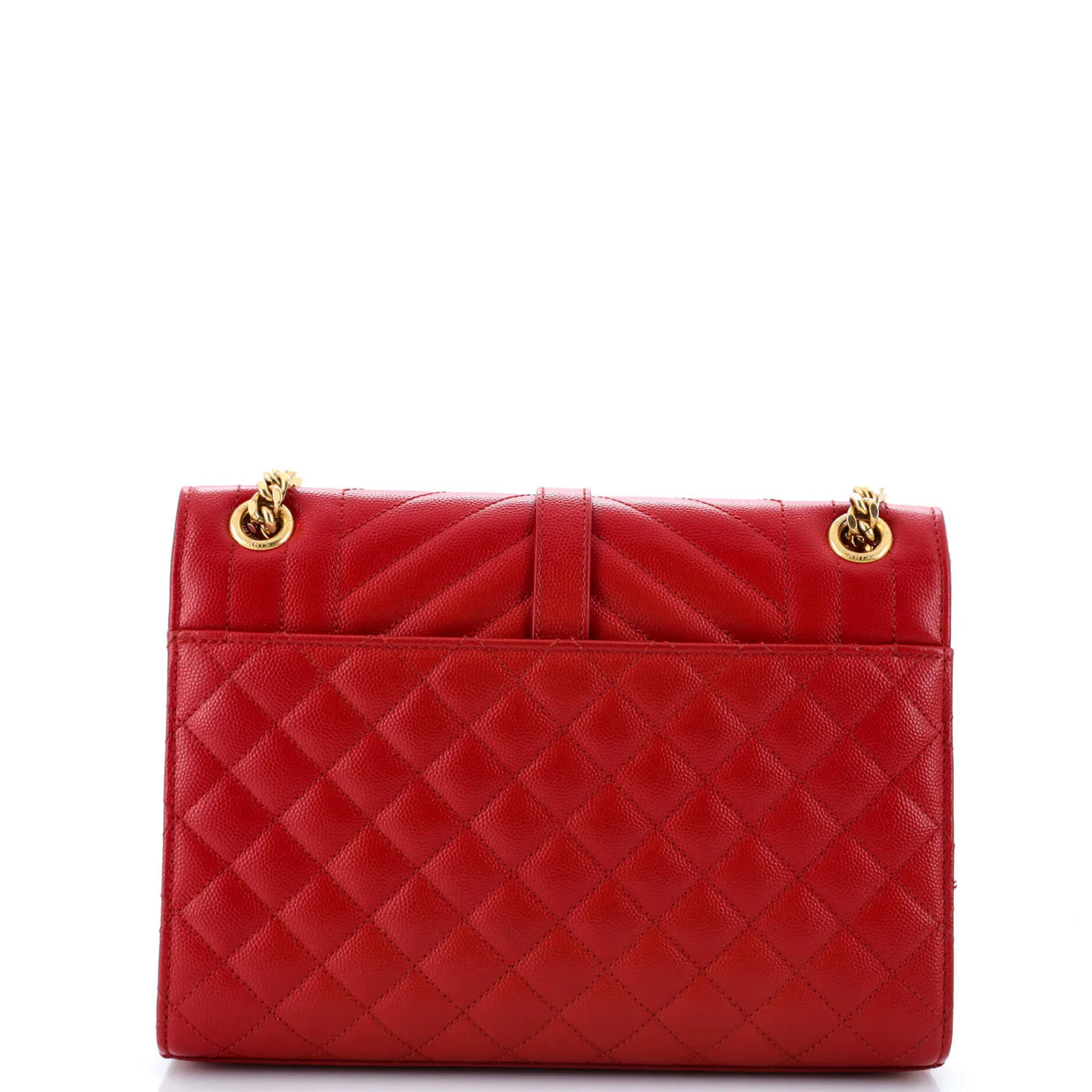 Classic Monogram Envelope Satchel Mixed Matelasse Leather Medium - Deep Luxury