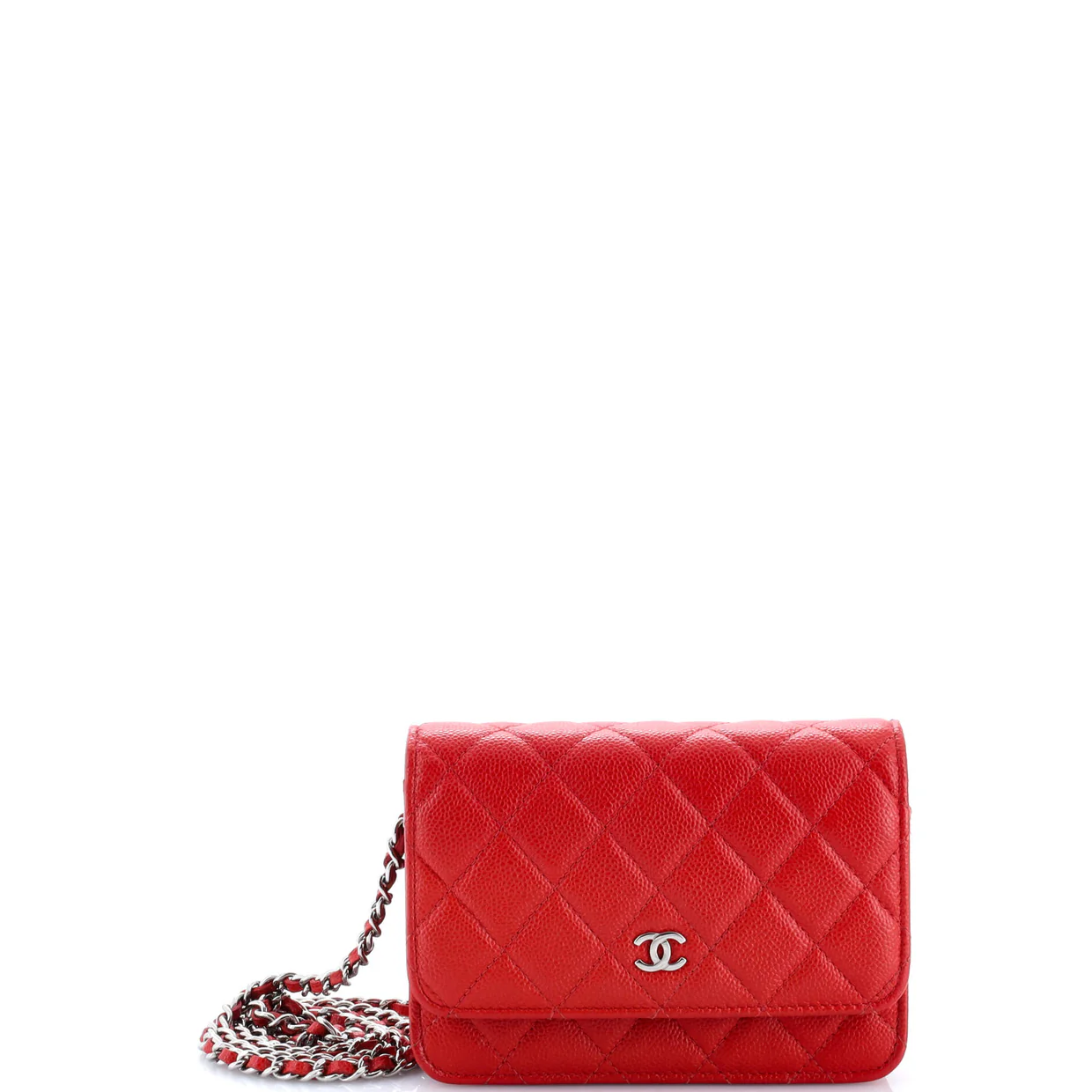 Wallet on Chain Quilted Caviar Mini - Deep Luxury