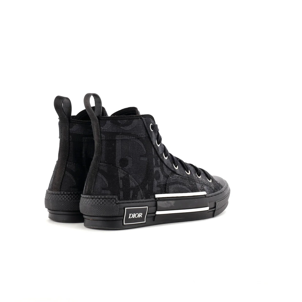 Men's B23 High-Top Sneakers Maxi Oblique Canvas - Deep Luxury
