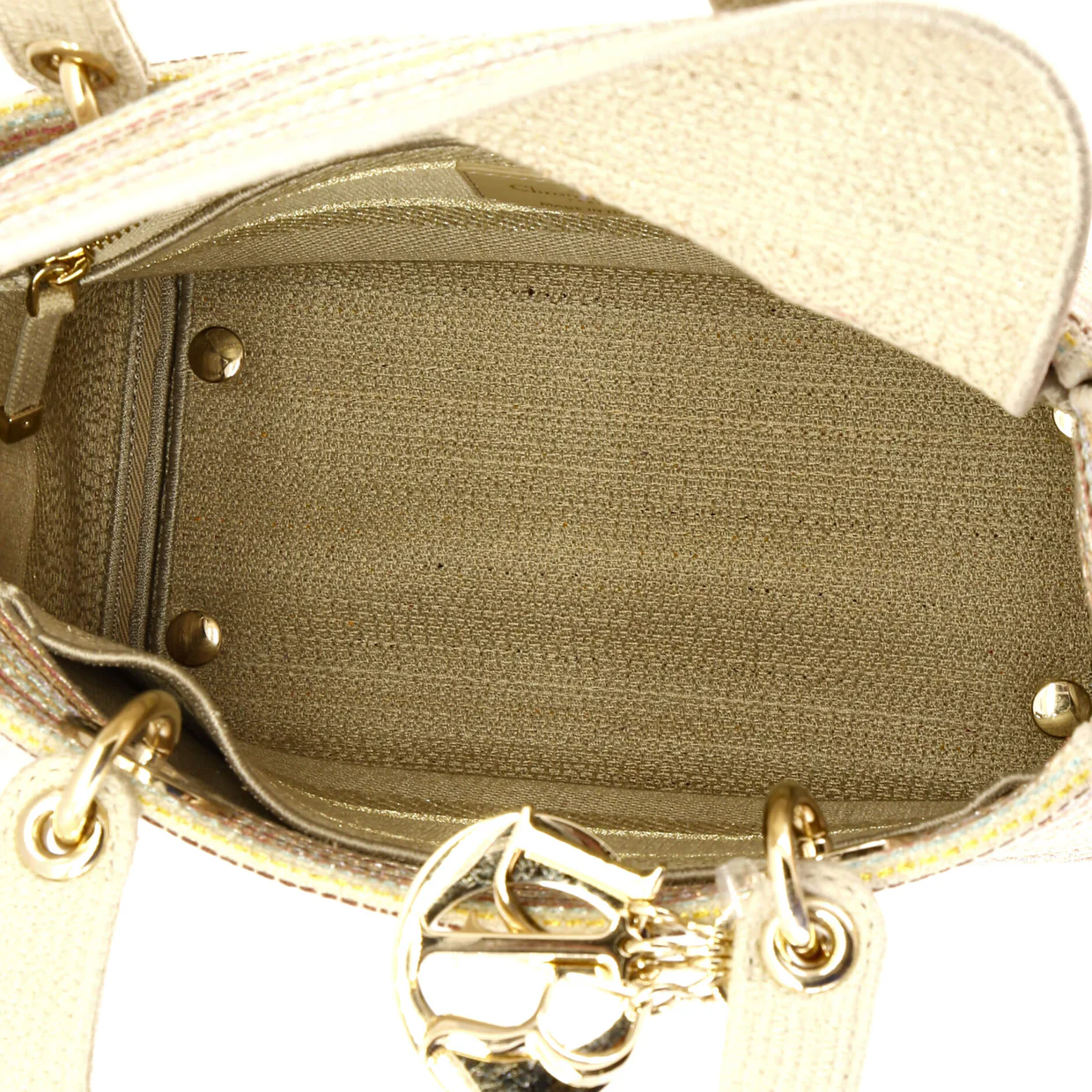 Lady D-Lite Bag Embroidered Canvas Medium - Deep Luxury
