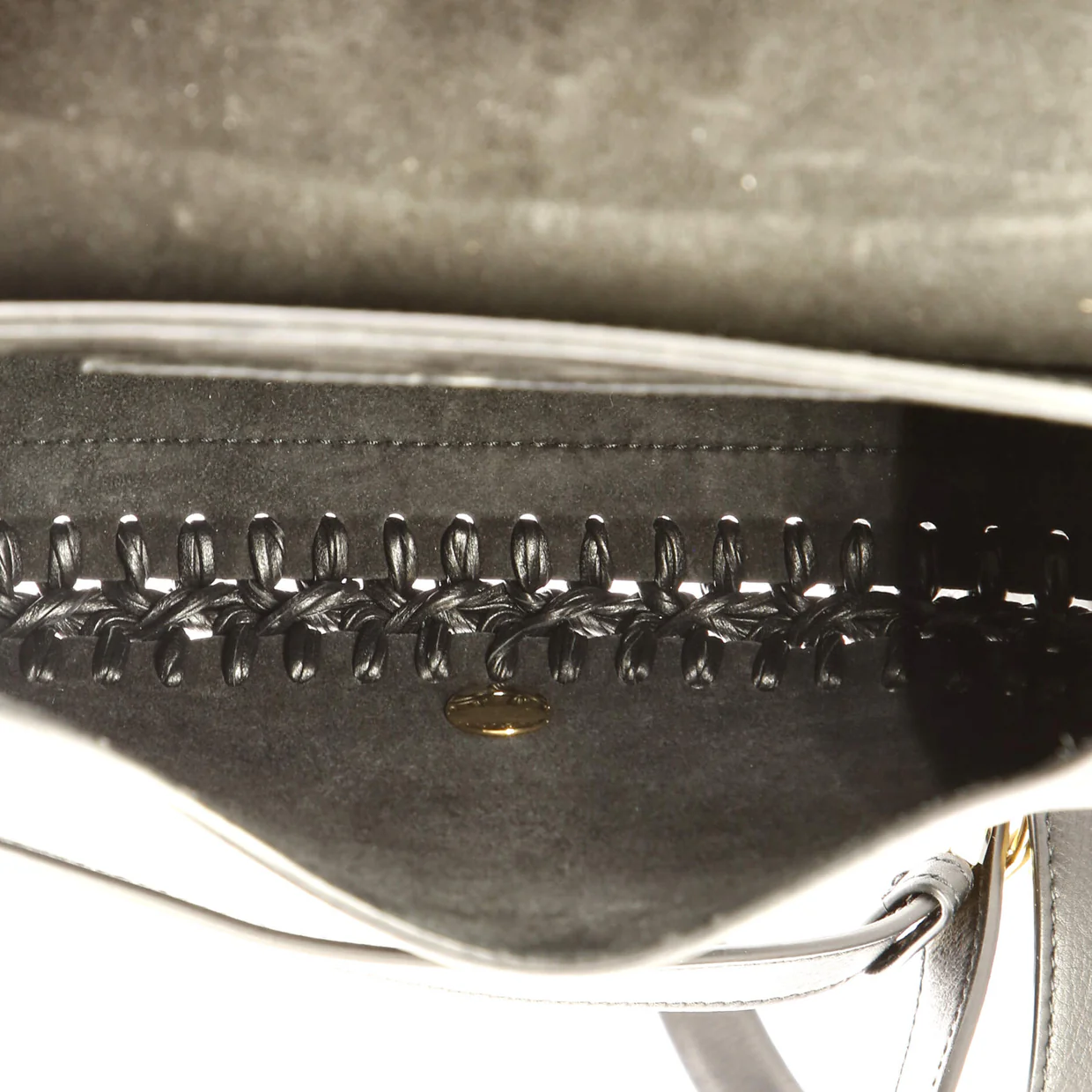 Bobby Flap Bag Whipstitch Leather Medium - Deep Luxury
