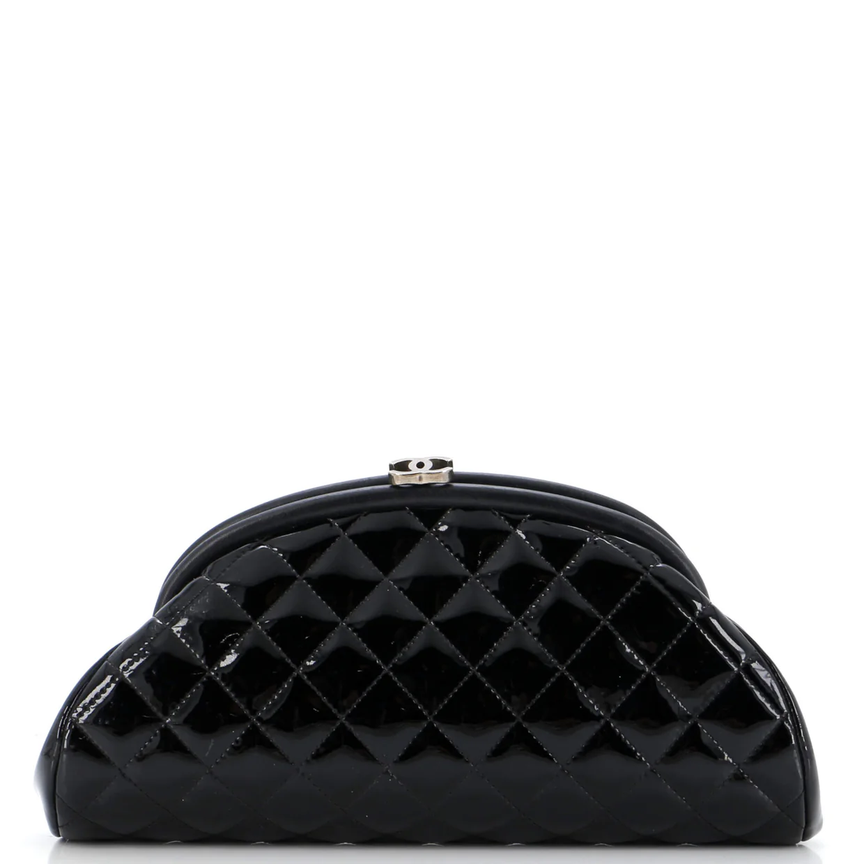 Timeless Clutch Quilted Patent - Deep Luxury