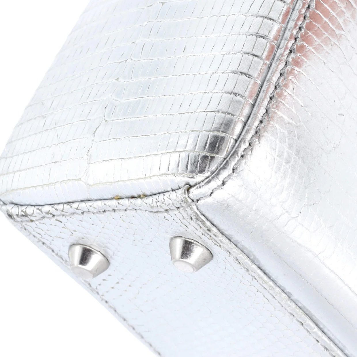 Lady Dior Bag Lizard with Metal Applique Mini - Deep Luxury