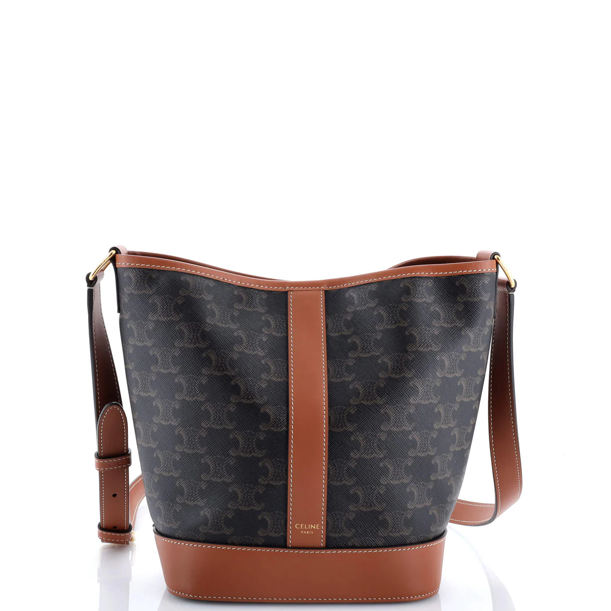 Bucket Bag Triomphe Coated Canvas Small - Deep Luxury