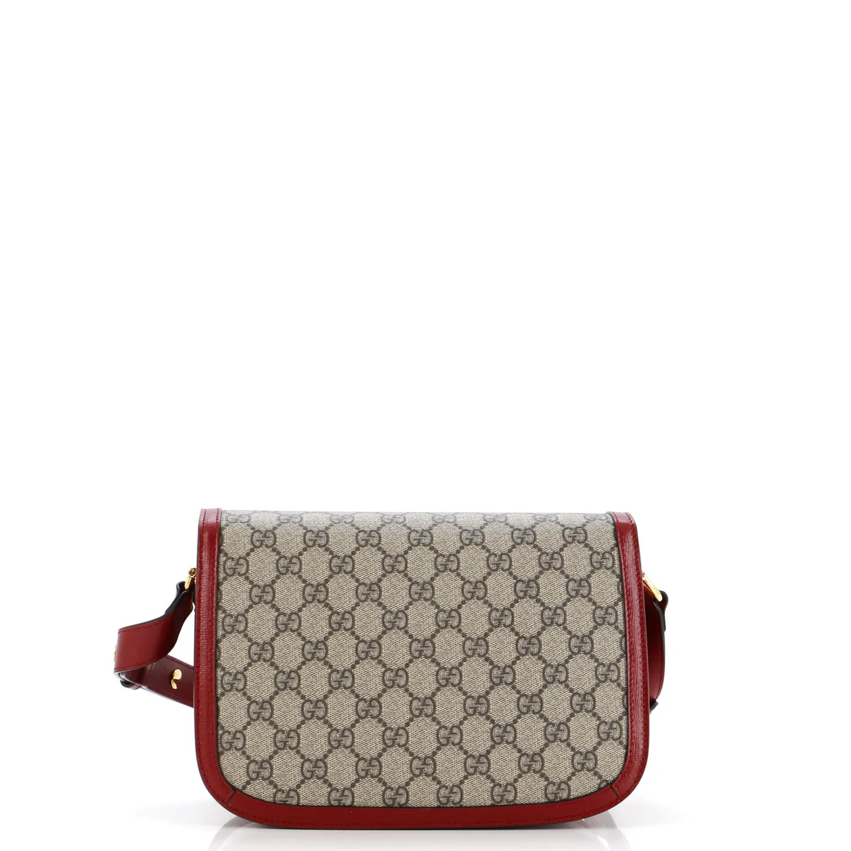 Horsebit 1955 Shoulder Bag GG Coated Canvas with Leather Small - Deep Luxury