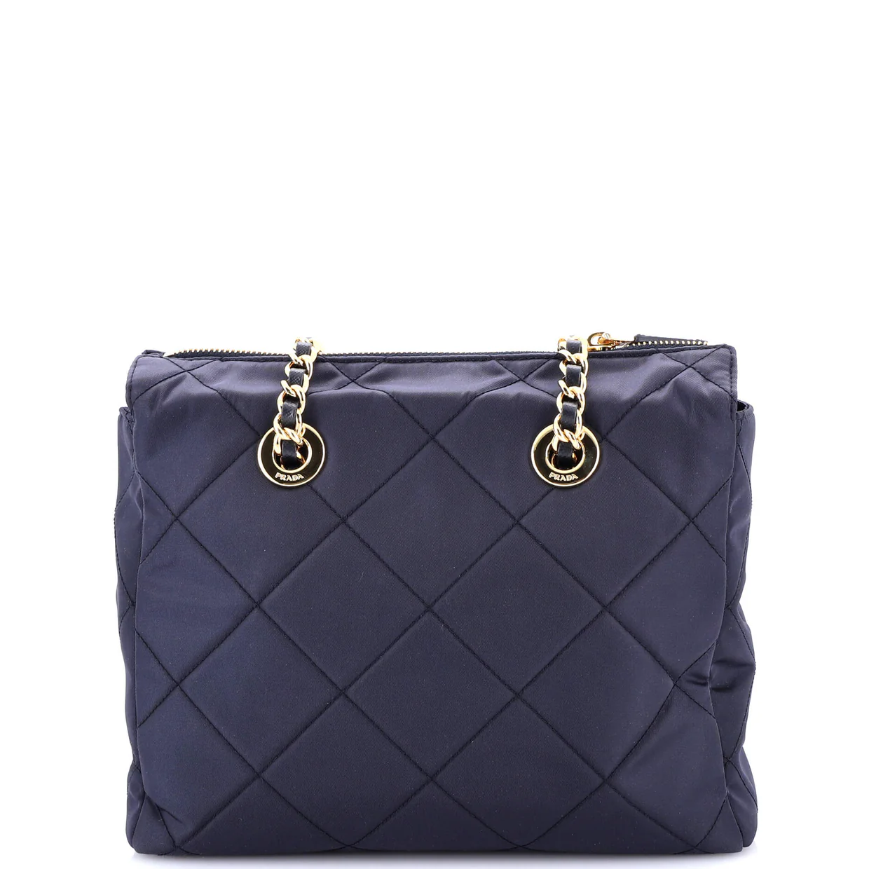 Re-Edition 1995 Chain Tote Quilted Re-Nylon Small - Deep Luxury