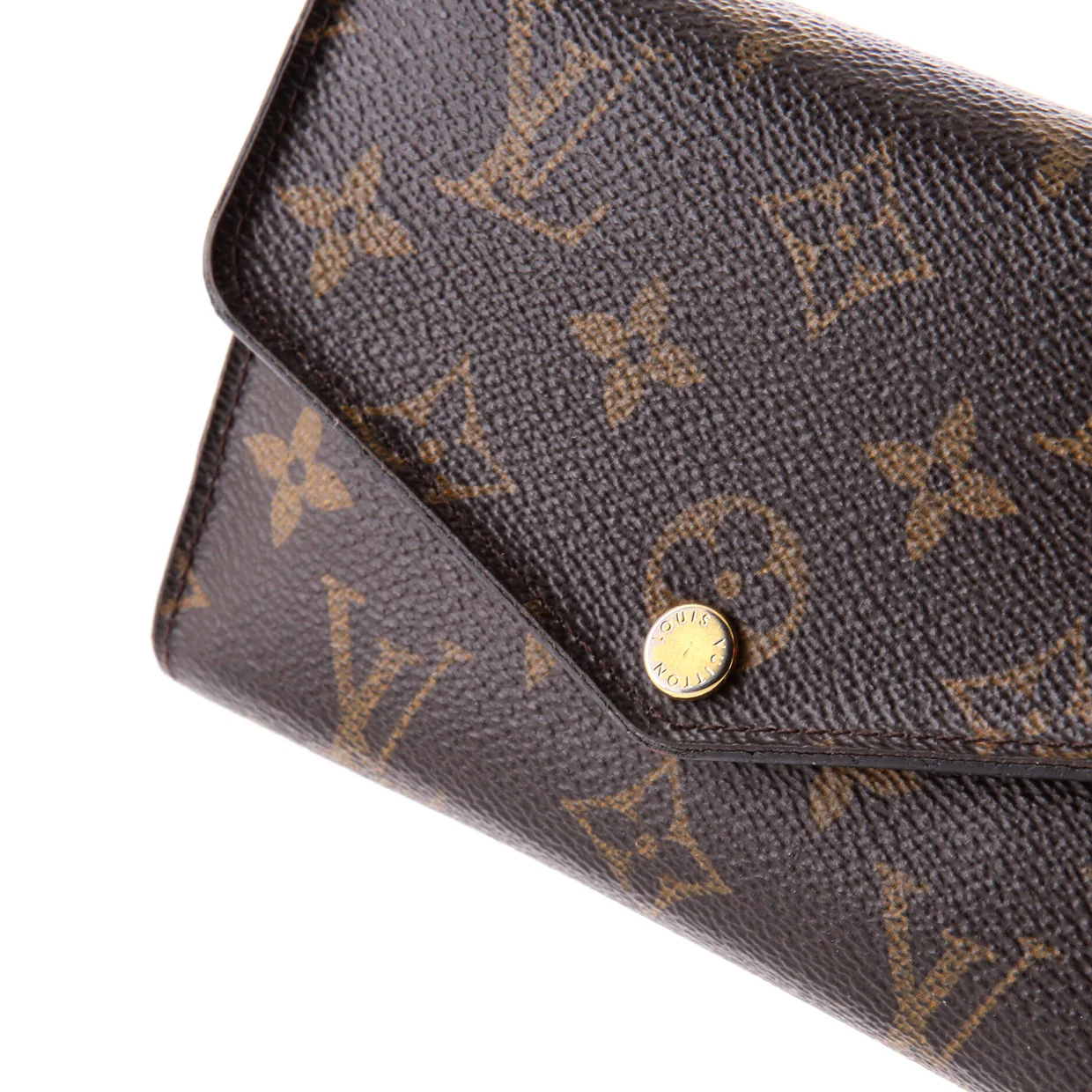 Compact Sarah Wallet Monogram Canvas - Deep Luxury