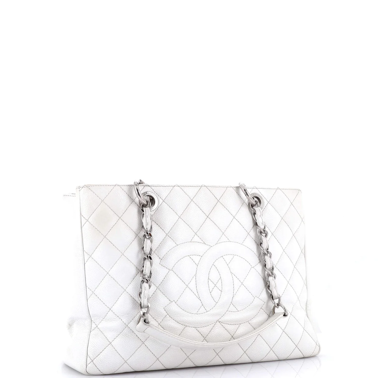 Grand Shopping Tote Quilted Caviar - Deep Luxury