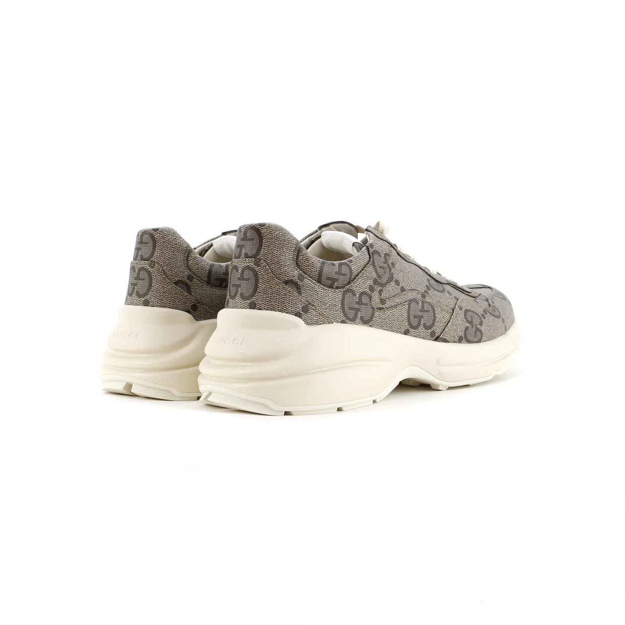 Rhyton Sneakers Jumbo GG Coated Canvas - Deep Luxury