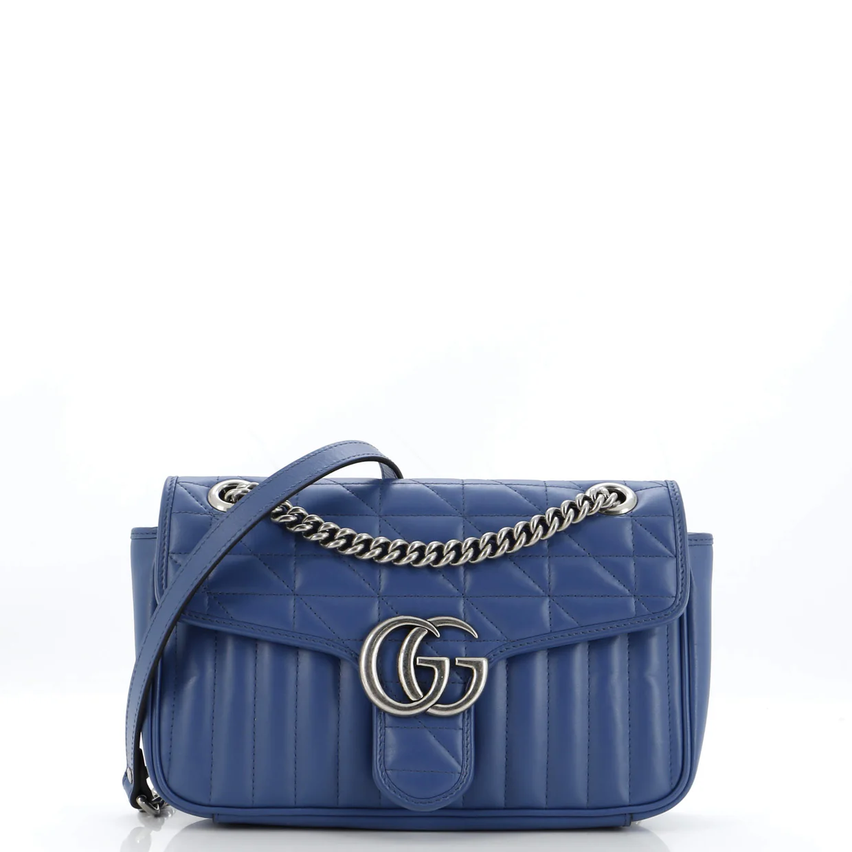 GG Marmont Flap Bag Mixed Matelasse Leather Small - Deep Luxury