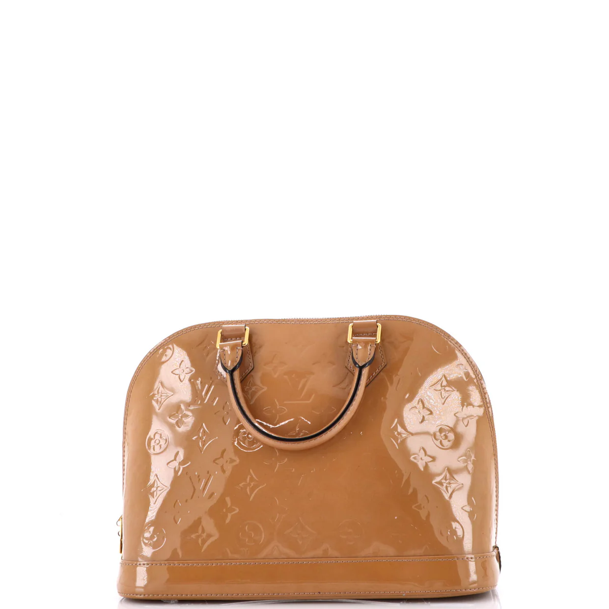 Alma Handbag Monogram Vernis PM - Deep Luxury