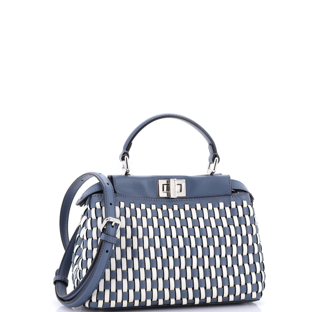 Peekaboo Bag Braided Leather Mini - Deep Luxury