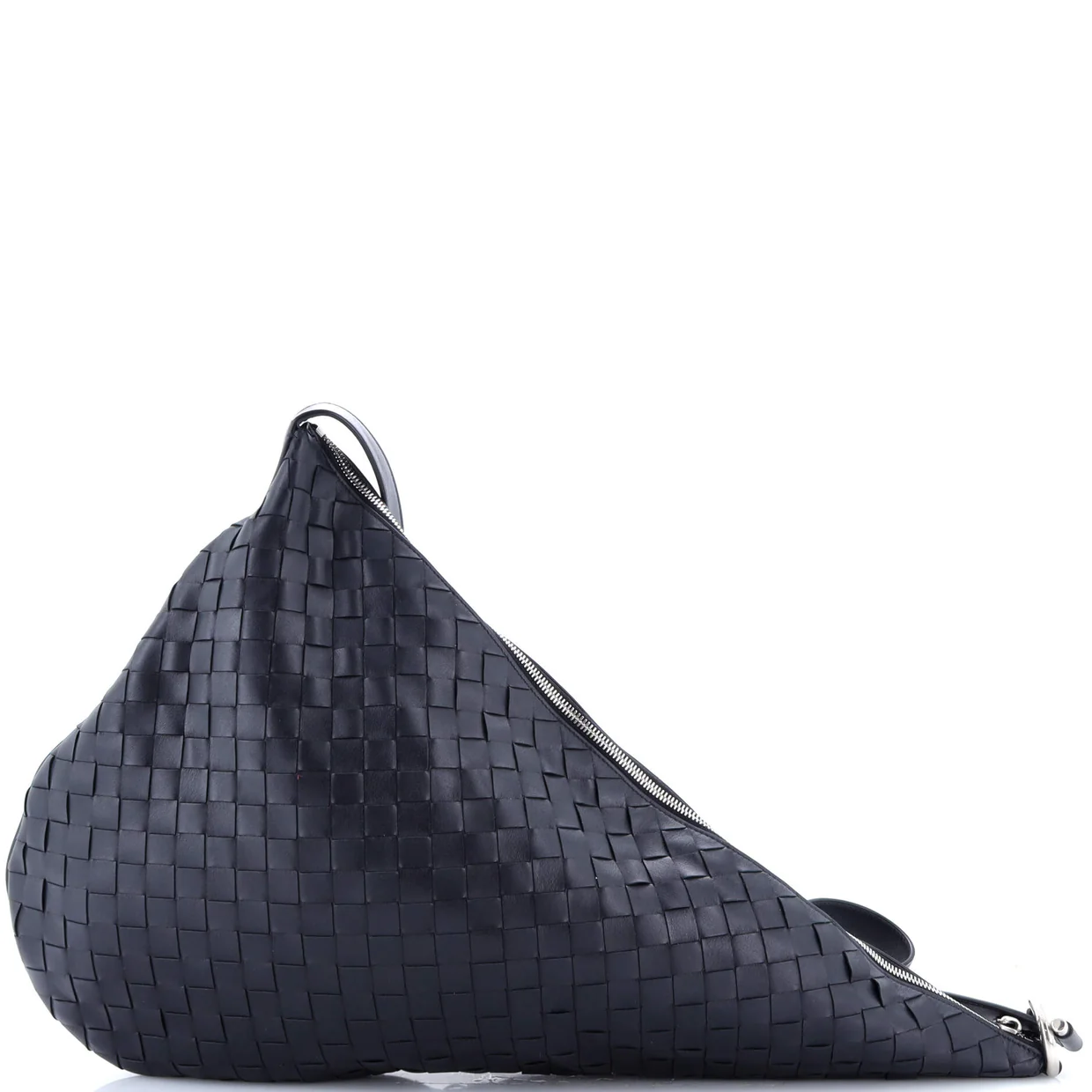 Virgule Shoulder Bag Intrecciato Nappa Large - Deep Luxury