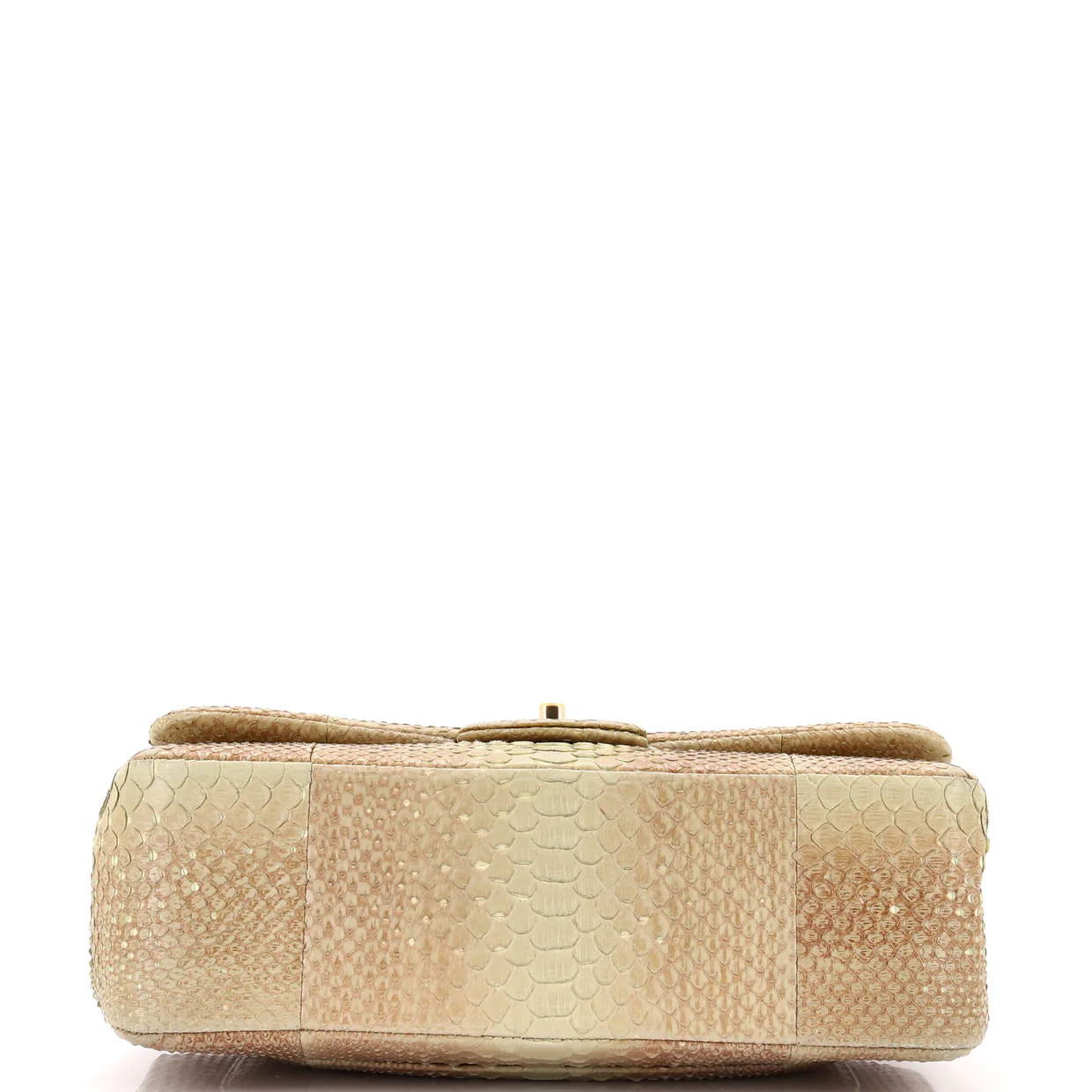 Classic Double Flap Bag Python Jumbo - Deep Luxury