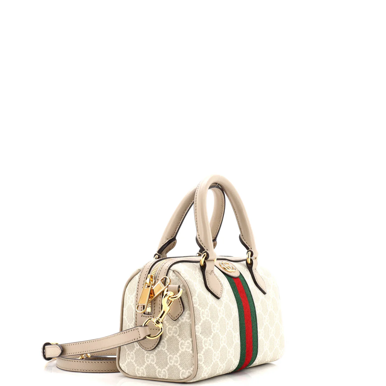 Ophidia Convertible Boston Bag GG Coated Canvas Mini - Deep Luxury