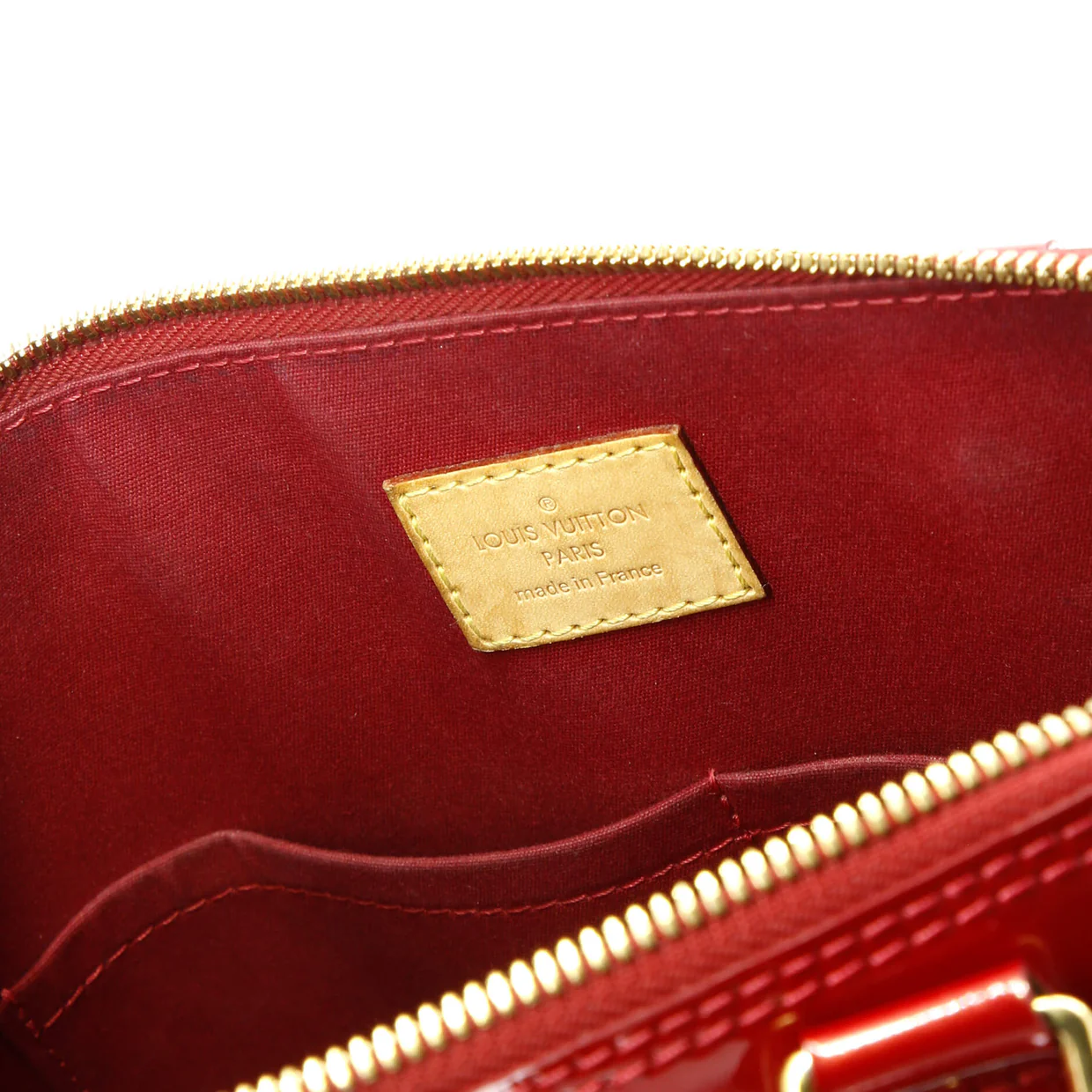 Alma Handbag Monogram Vernis PM - Deep Luxury