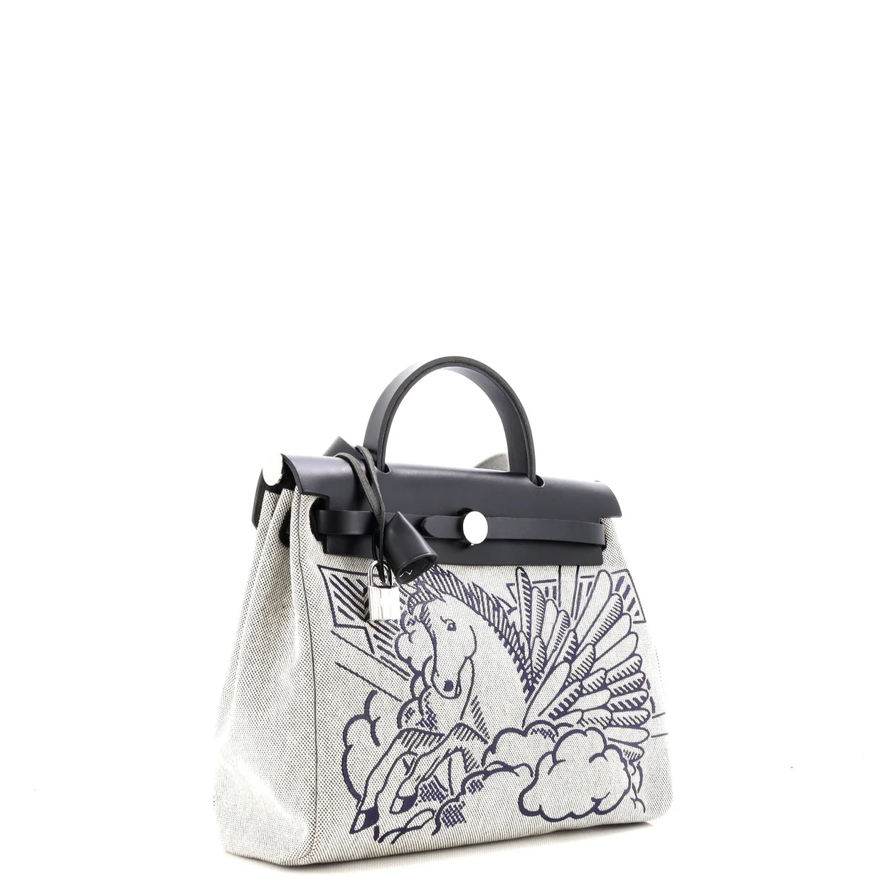 Herbag Zip Pegase Pop Toile and Leather 31 - Deep Luxury