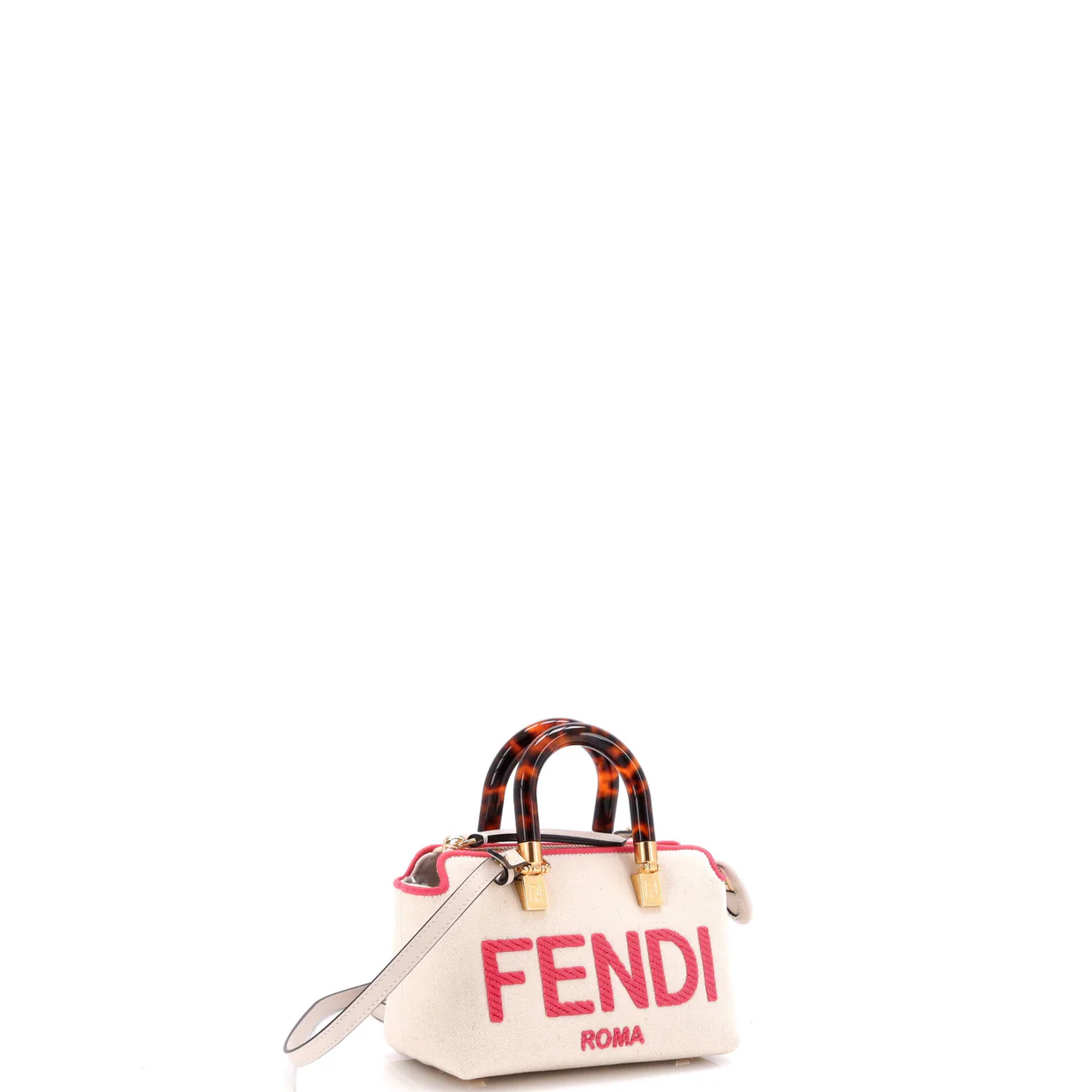 Logo By The Way Top Handle Bag Embroidered Canvas Mini - Deep Luxury