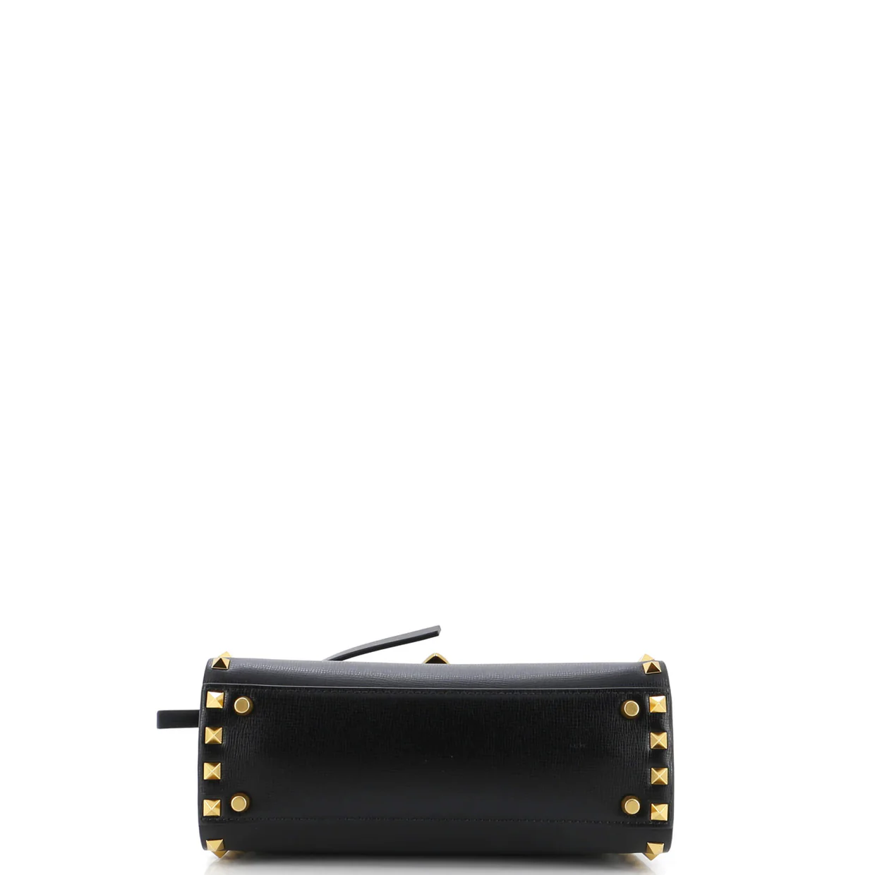 Rockstud Alcove Flip Lock Top Handle Bag Leather Small - Deep Luxury