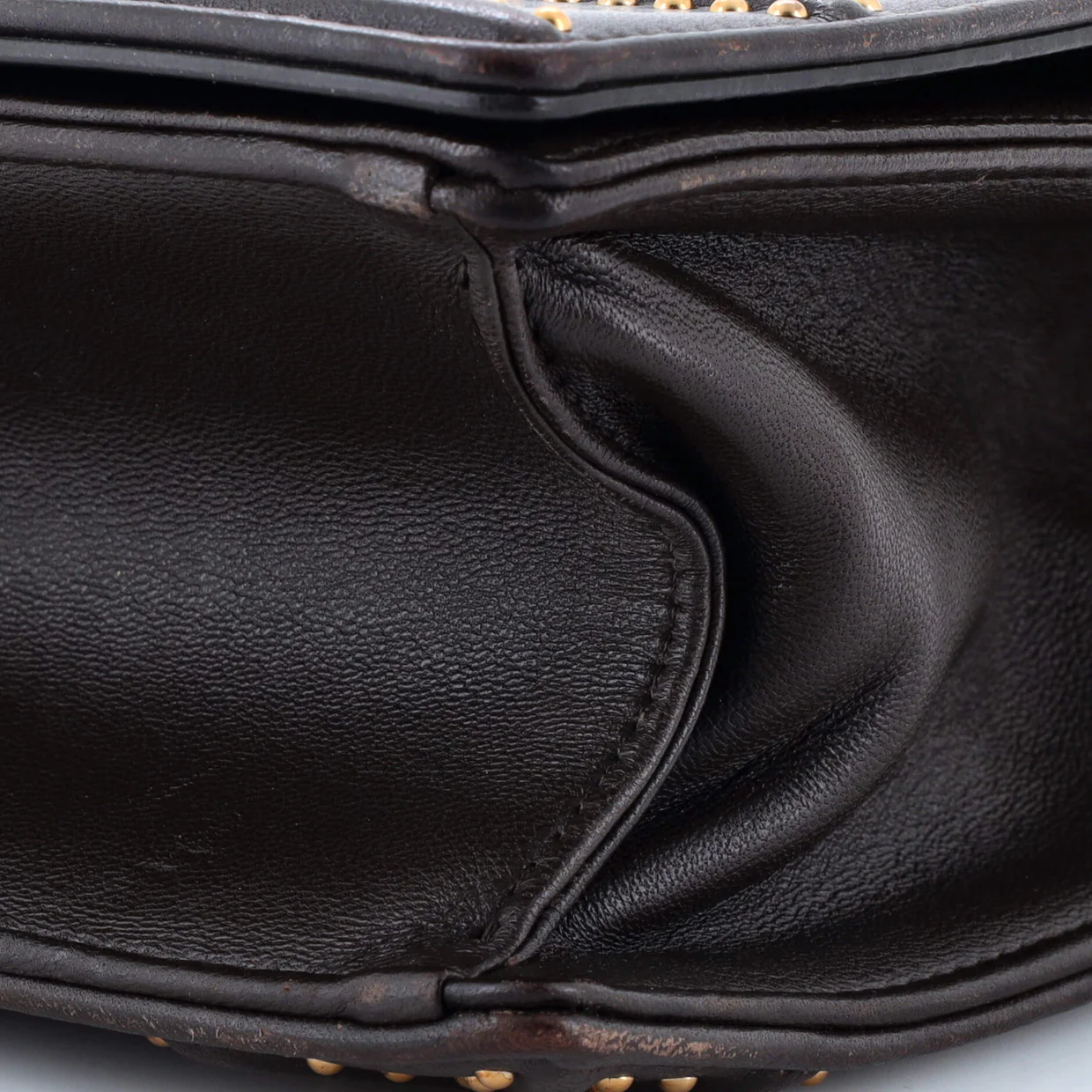 Diorama Flap Bag Studded Leather Medium - Deep Luxury