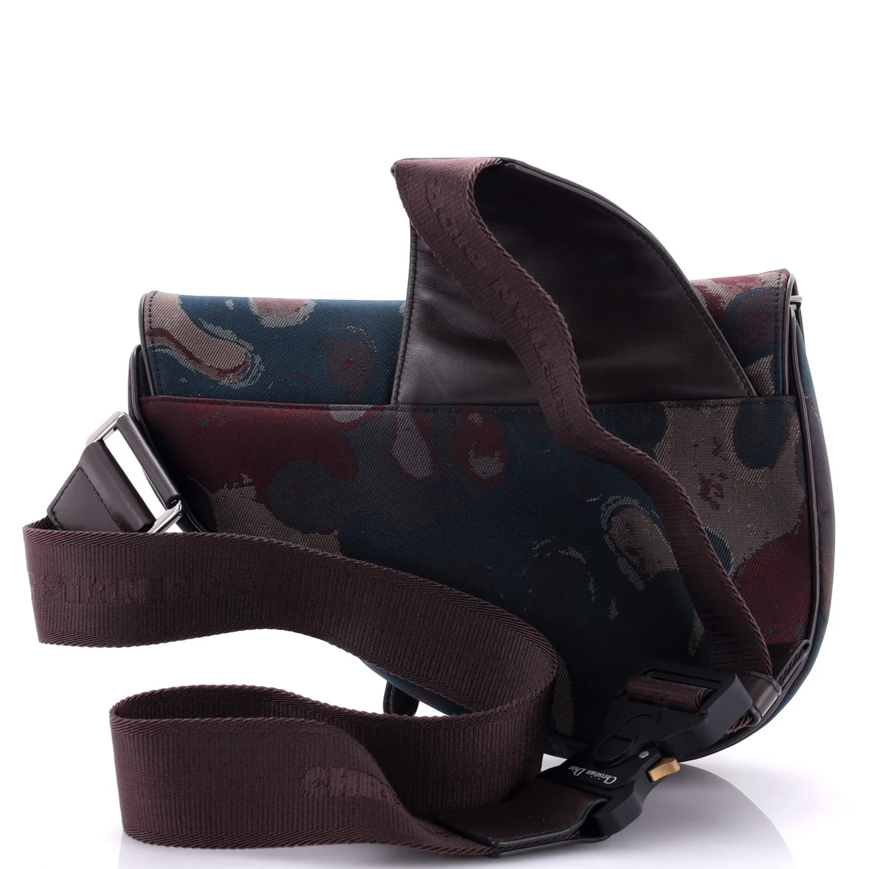 Peter Doig Saddle Crossbody Bag Printed Canvas - Deep Luxury