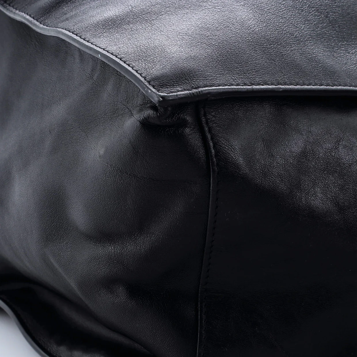 Rive Gauche Shopper Tote Embossed Leather Large - Deep Luxury