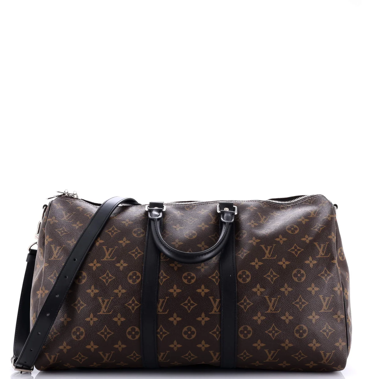 Keepall Bandouliere Bag Macassar Monogram Canvas 45 - Deep Luxury