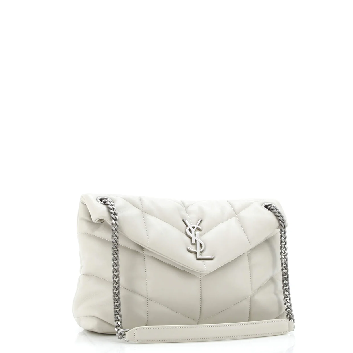 Loulou Puffer Shoulder Bag Quilted Leather Small - Deep Luxury