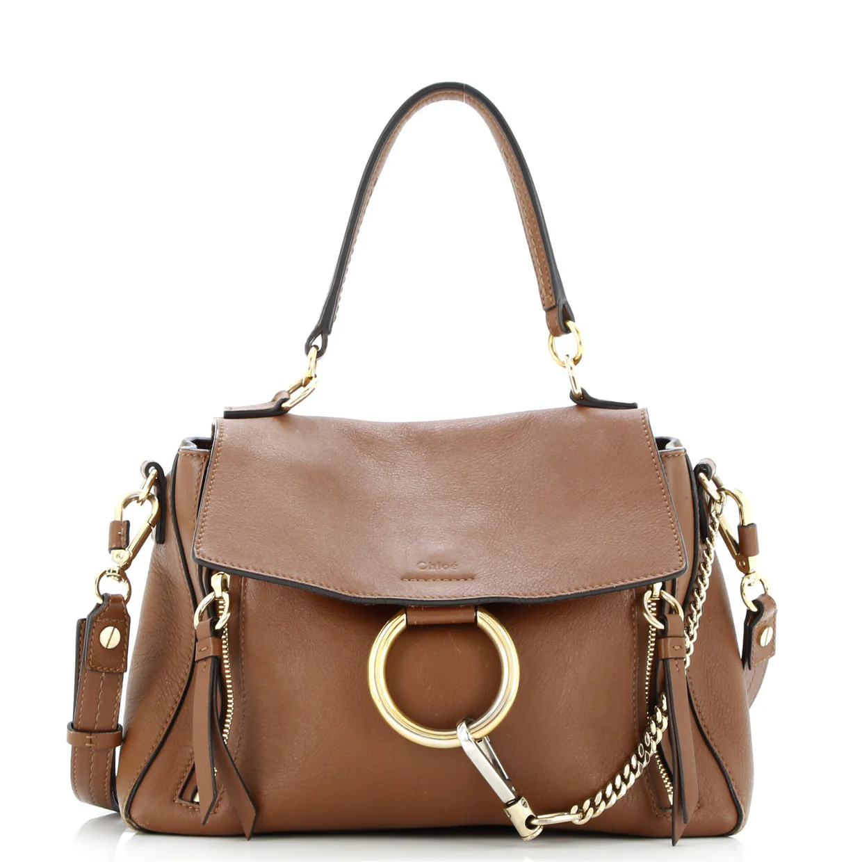 Faye Day Bag Leather Medium - Deep Luxury