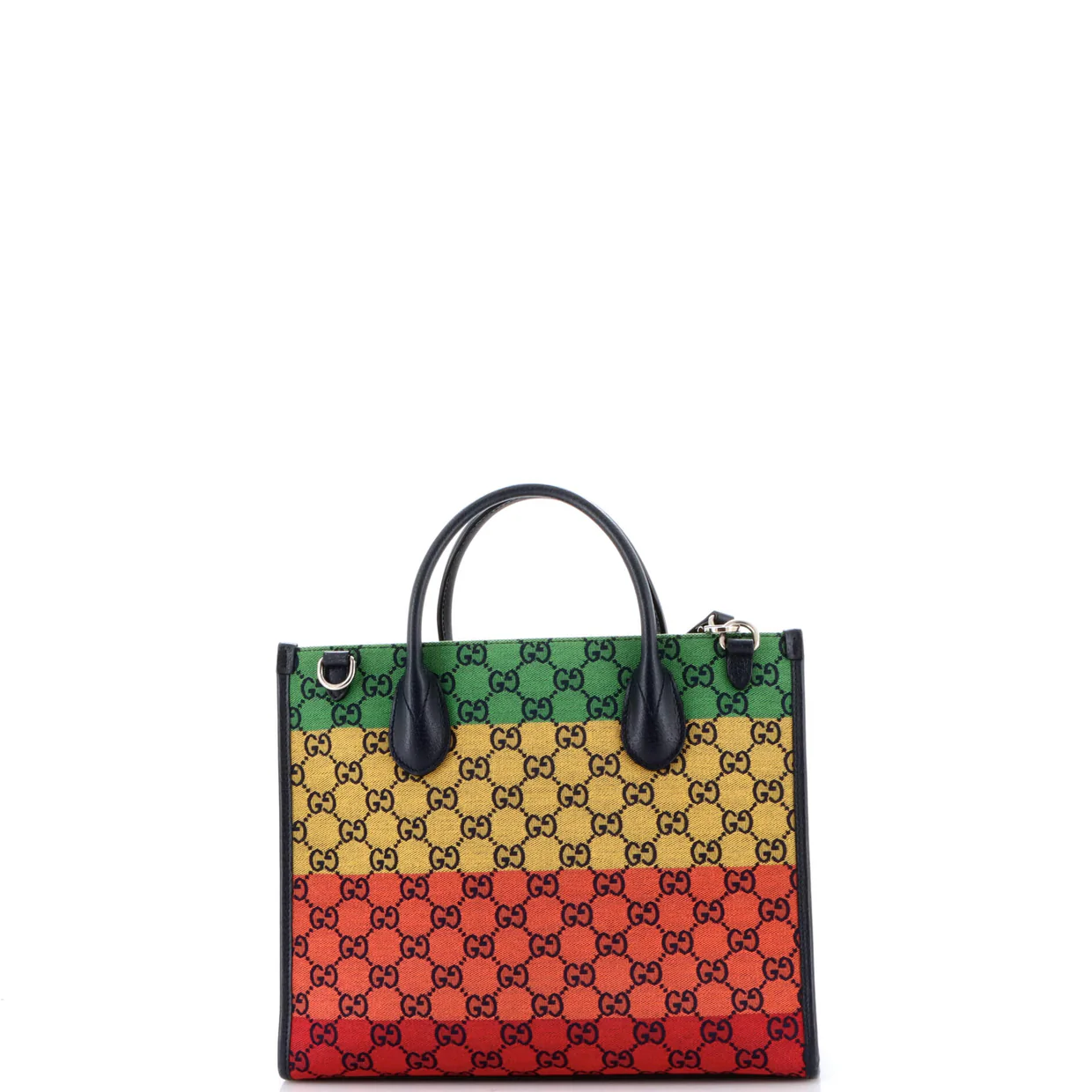 Structured Top Handle Open Tote GG Canvas Small - Deep Luxury