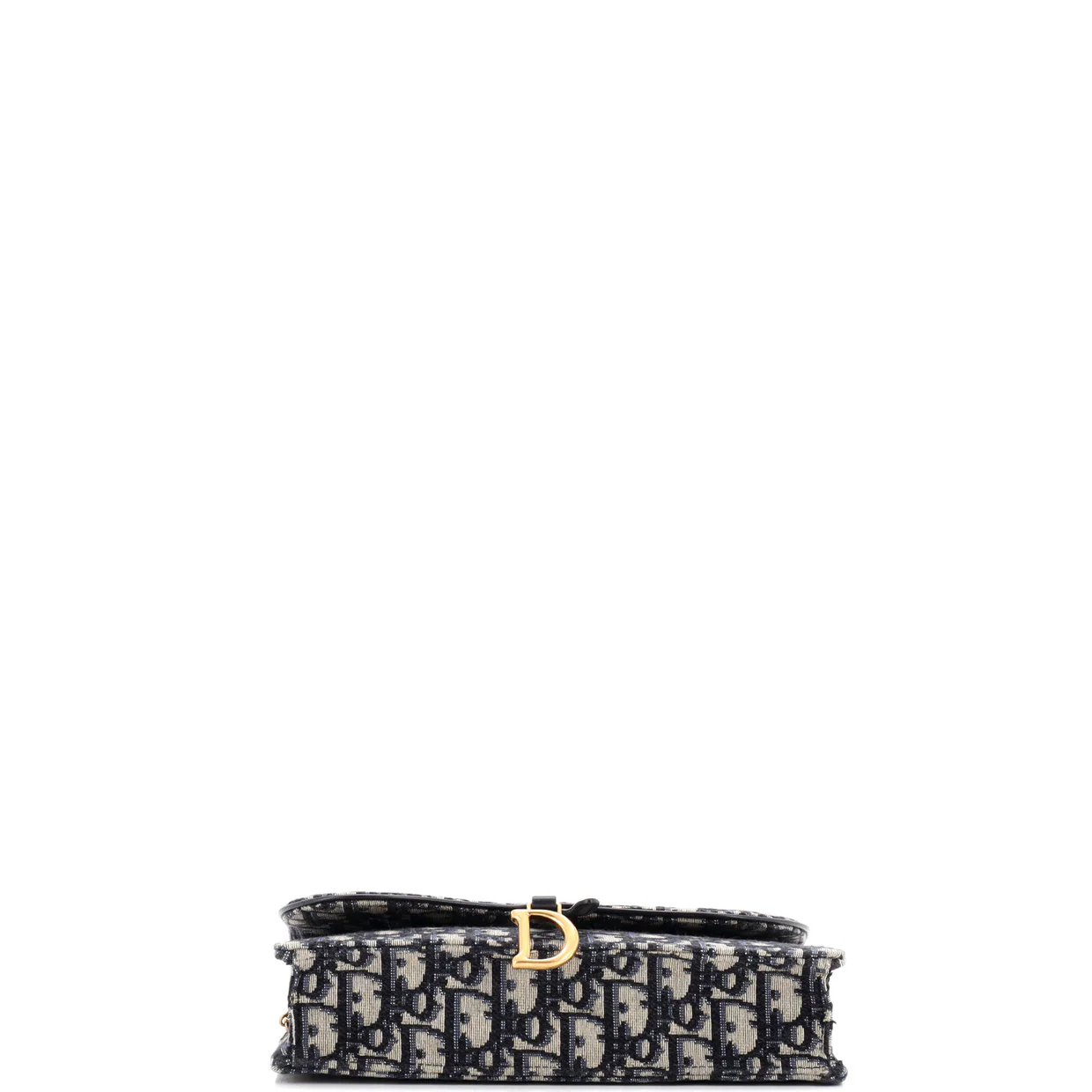 Saddle Chain Clutch Oblique Canvas - Deep Luxury