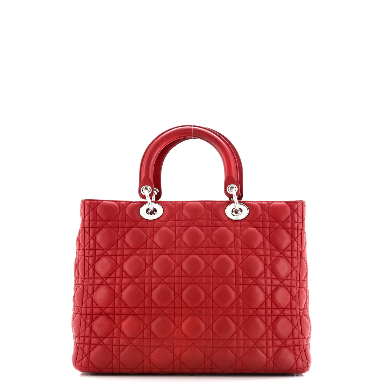 Lady Dior Bag Cannage Quilt Lambskin Large - Deep Luxury