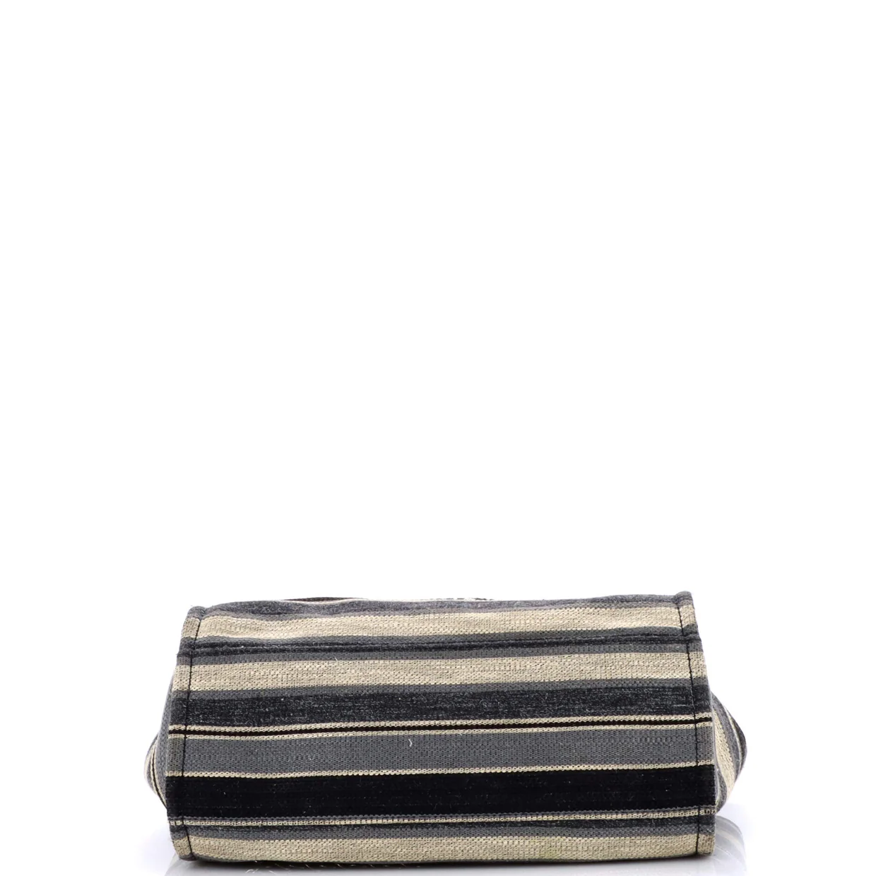 Deauville Tote Stripe Canvas Medium - Deep Luxury