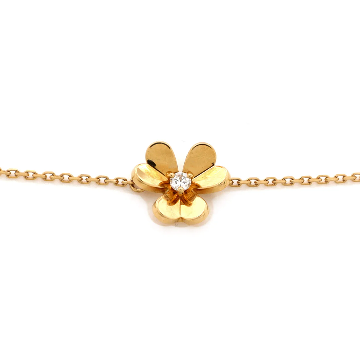 Frivole Bracelet 18K Yellow Gold with Diamond Mini - Deep Luxury
