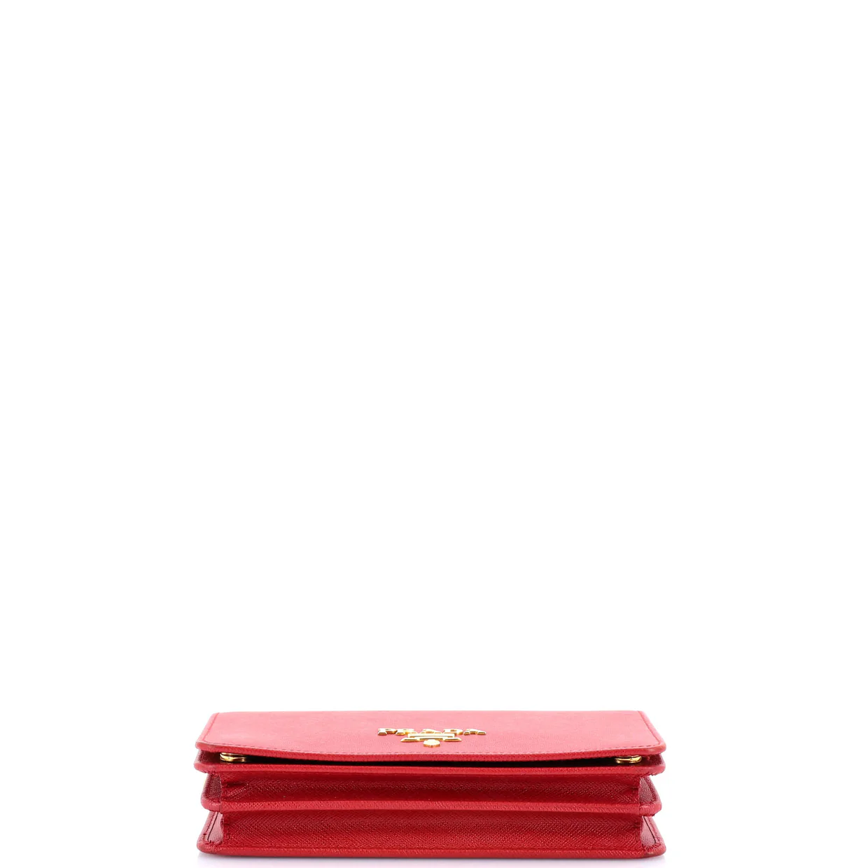 Chain Wallet Crossbody Saffiano Leather - Deep Luxury