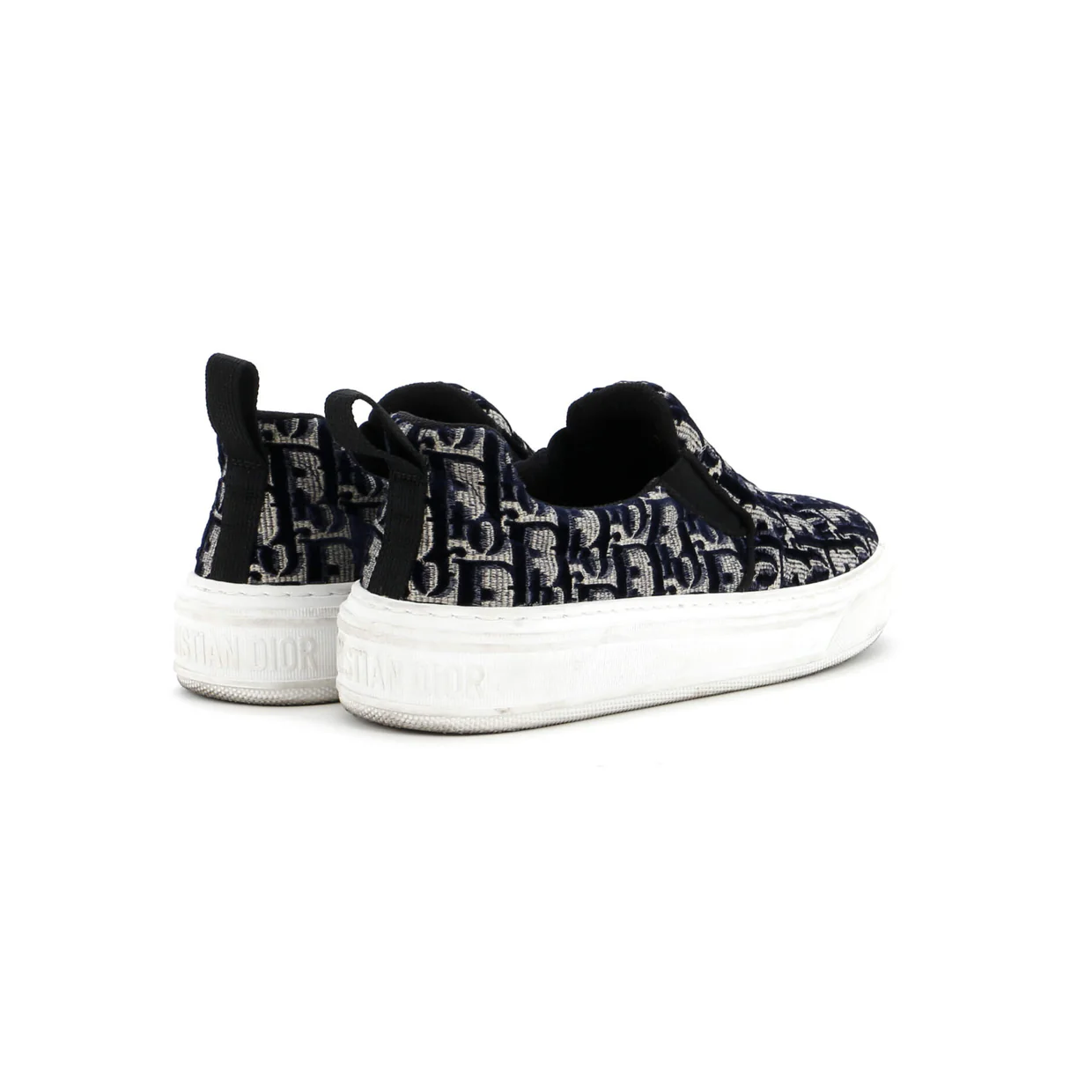 Women's Solar Slip-On Sneakers Oblique Velvet - Deep Luxury