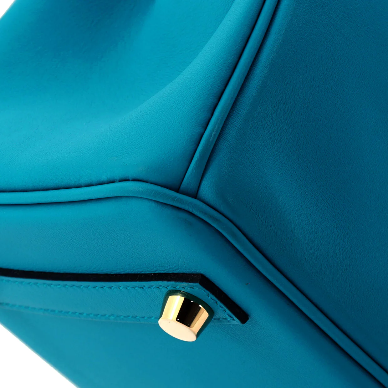 Birkin Handbag Bleu Frida Swift with Gold Hardware 25 - Deep Luxury