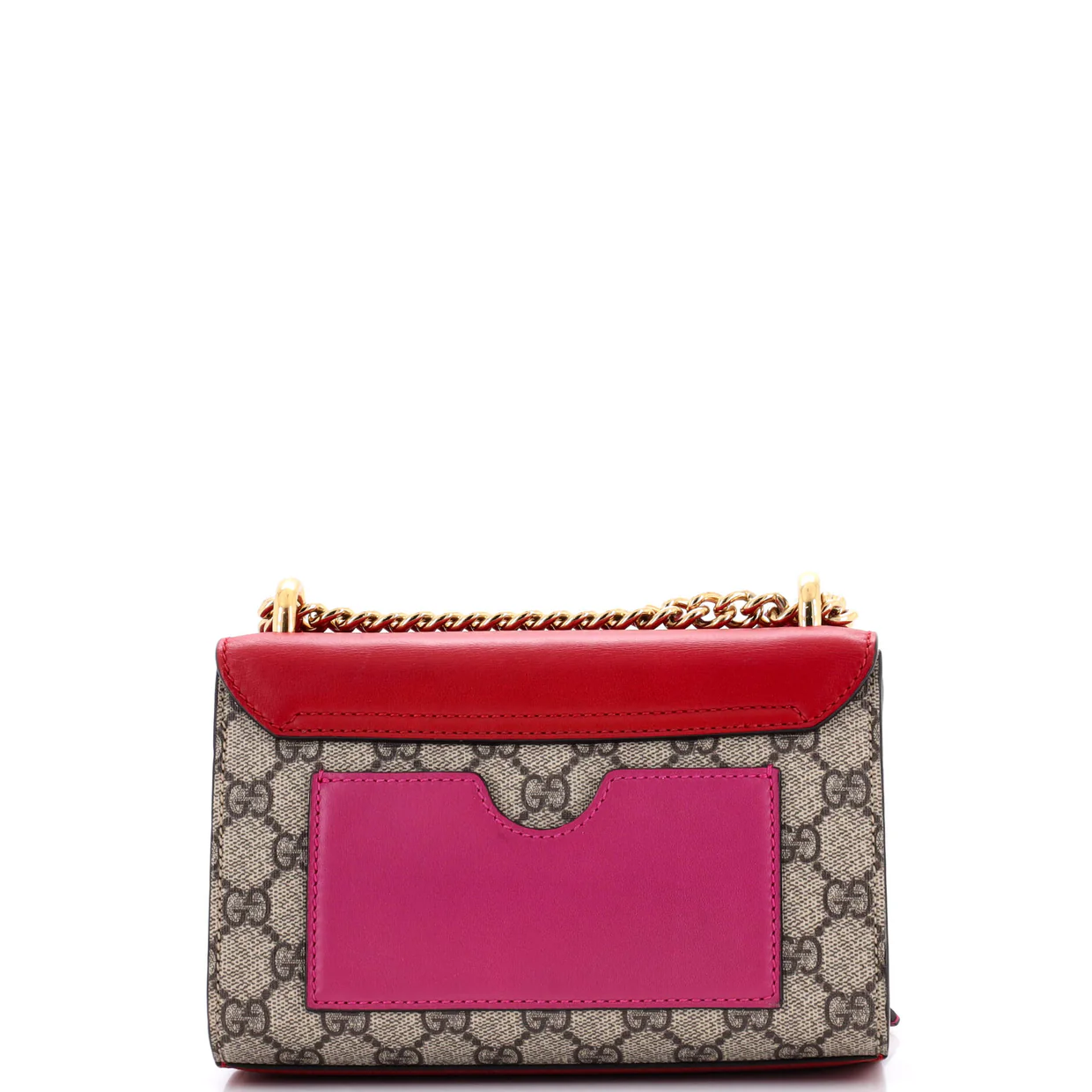 Padlock Shoulder Bag GG Coated Canvas and Leather Small - Deep Luxury