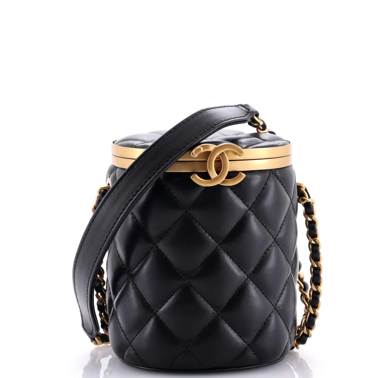 Crown Box Vanity Bag Quilted Lambskin Mini - Deep Luxury