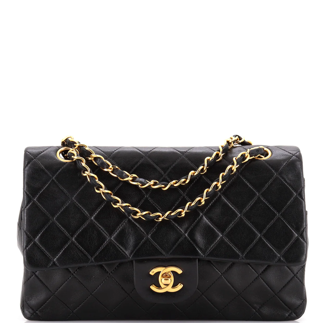 Vintage Classic Double Flap Bag Quilted Lambskin Medium - Deep Luxury