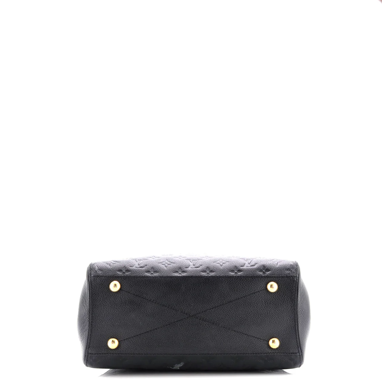 Montaigne Handbag Monogram Empreinte Leather MM - Deep Luxury