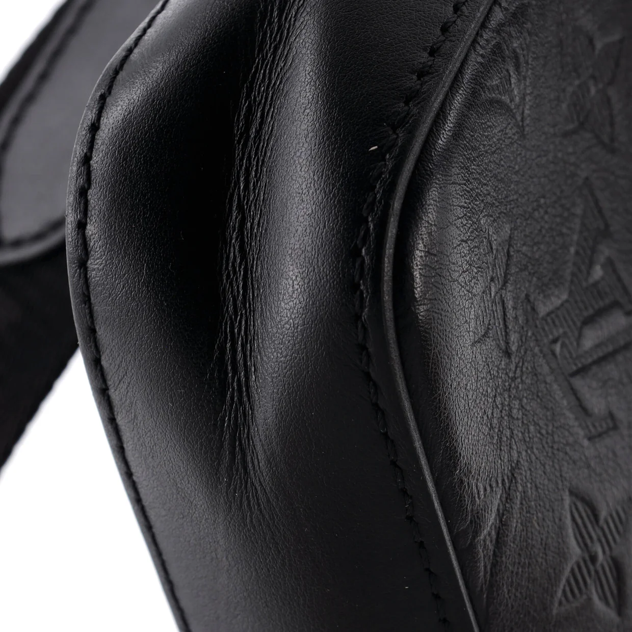 Duo Messenger Bag Monogram Shadow Leather - Deep Luxury