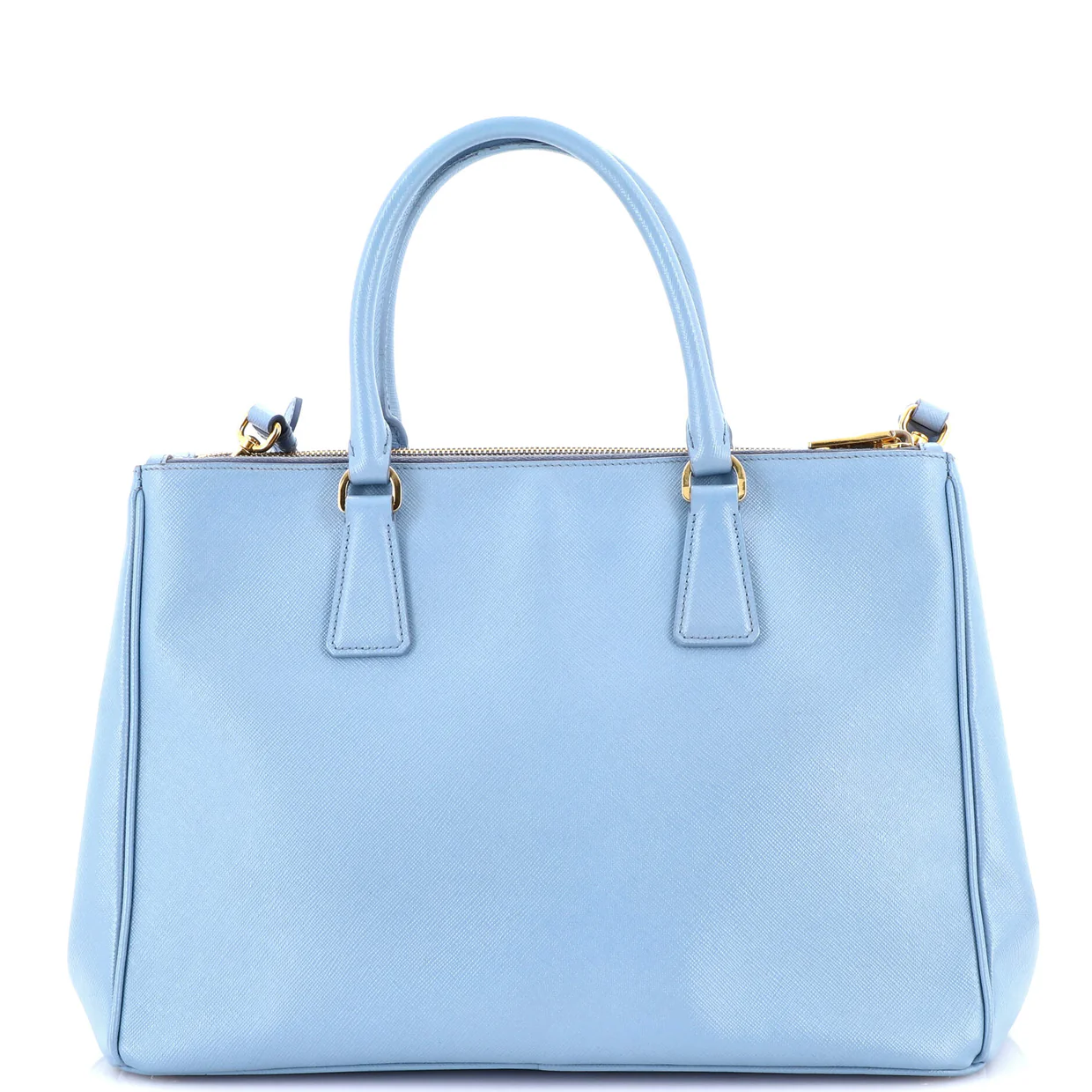 Double Zip Lux Tote Saffiano Leather Medium - Deep Luxury
