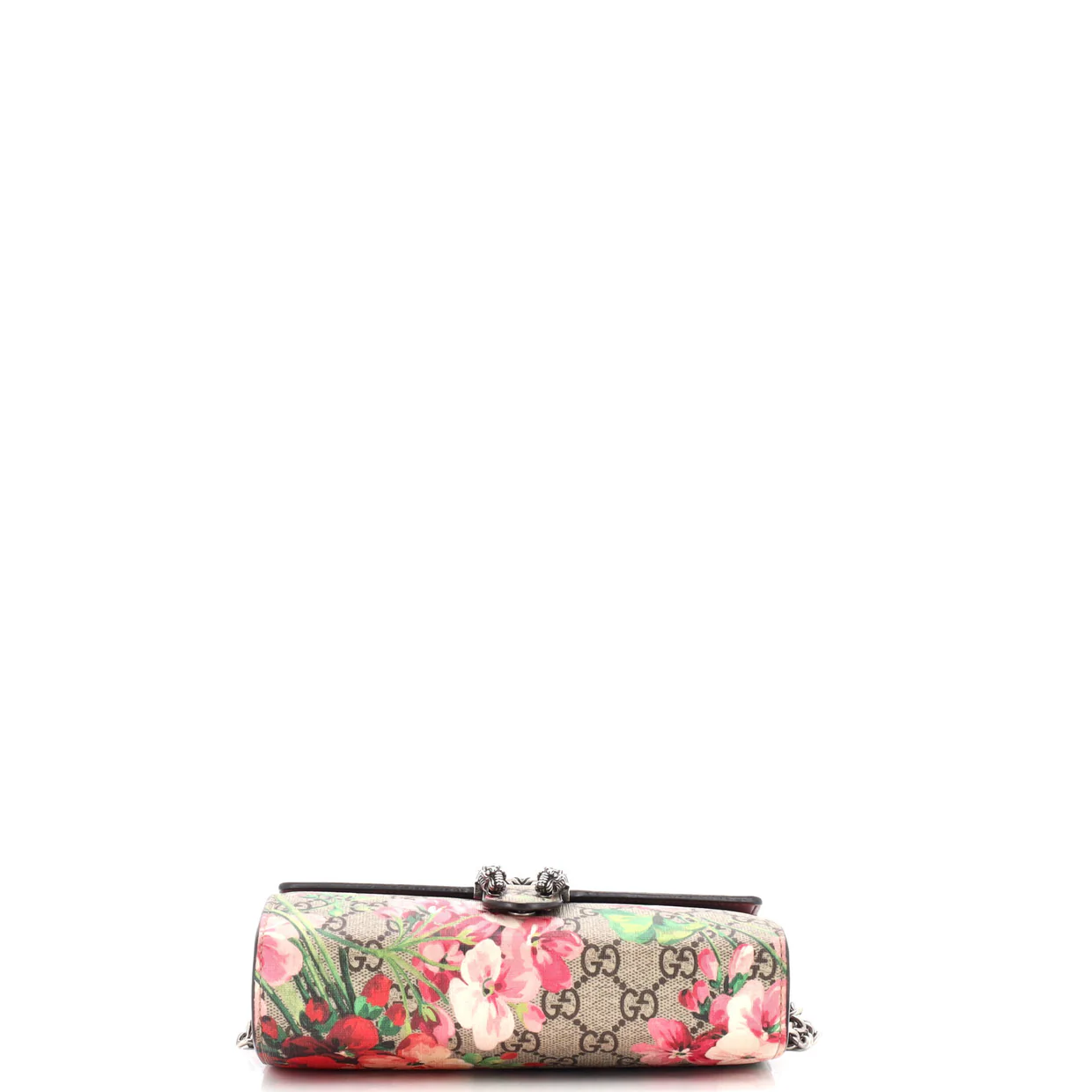 Dionysus Chain Wallet Blooms Print GG Coated Canvas Small - Deep Luxury