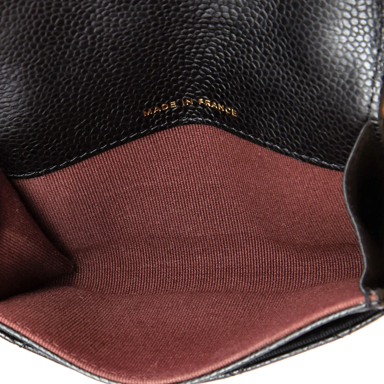 Classic Flap Card Case Quilted Caviar - Deep Luxury