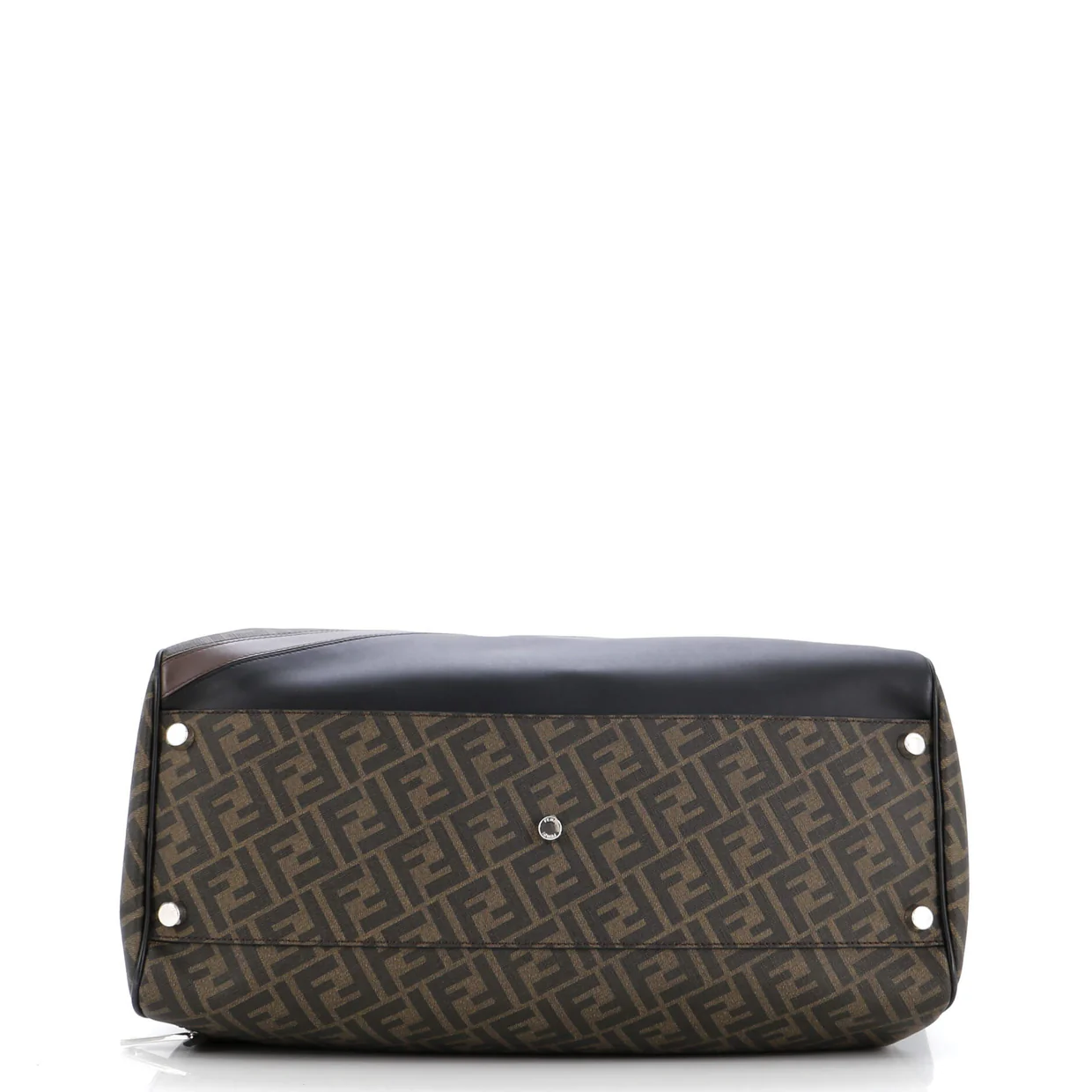 Convertible Duffle Bag Zucca Coated Canvas with Leather - Deep Luxury