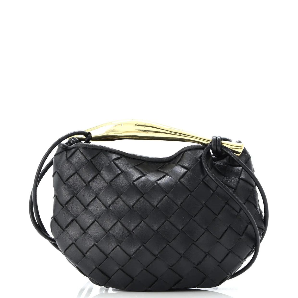 Sardine Top Handle Bag Intrecciato Nappa Mini - Deep Luxury