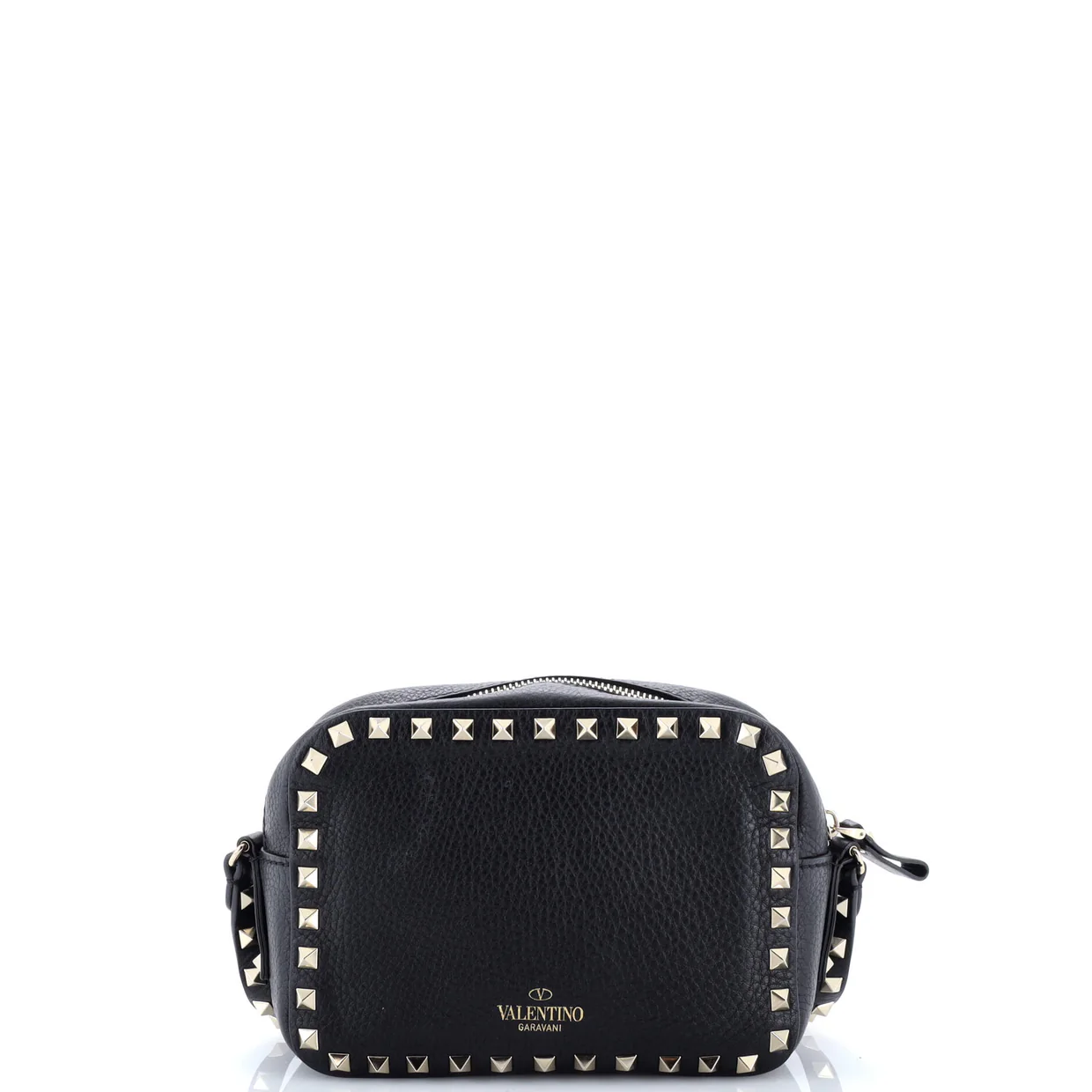 Rockstud Camera Crossbody Bag Leather - Deep Luxury