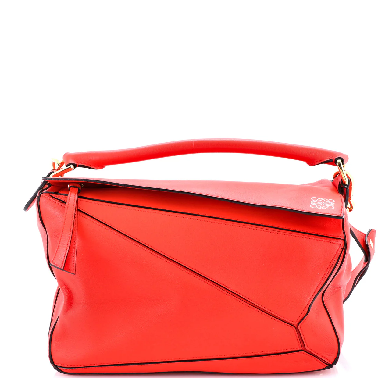 Puzzle Bag Leather Large - Deep Luxury