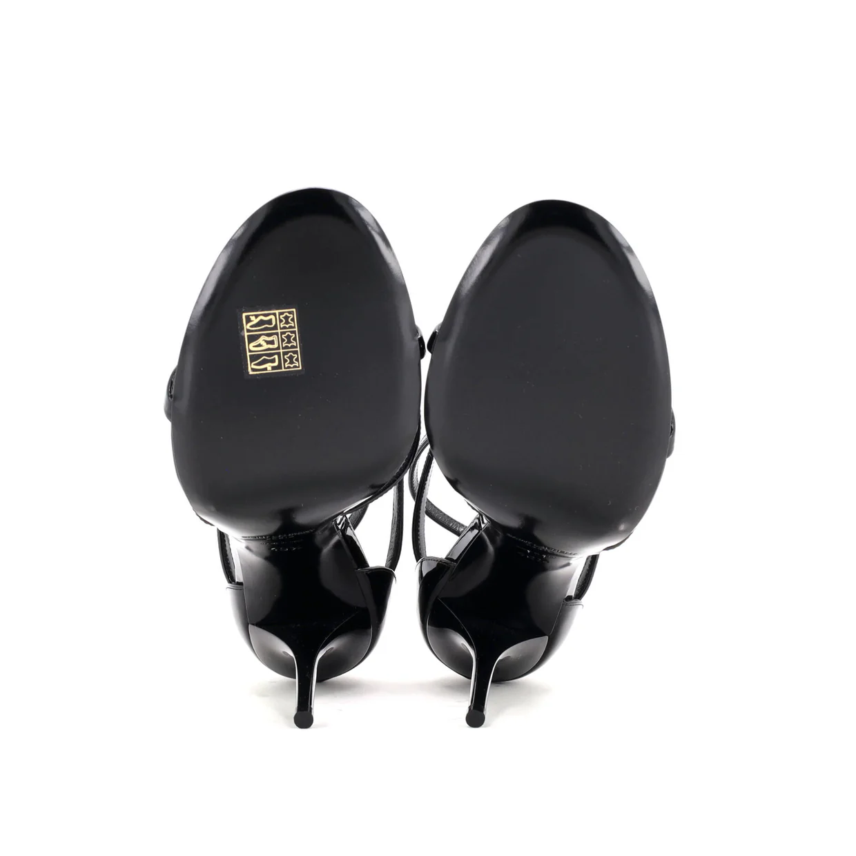 Women's Cassandra Heeled Sandals Patent 100 - Deep Luxury